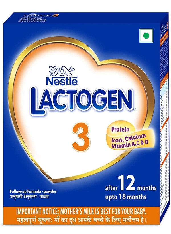 Lactogen Nestle Follow-Up Formula Powder, Stage 3, 400G (After 12 Months), Infant