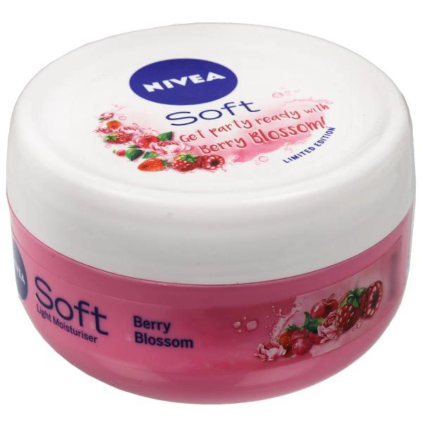 Nivea Soft Light Moisturiser Berry Blossom 200 ml