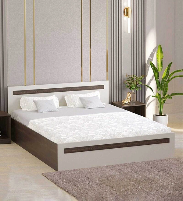 Wooden Bed - Brown, 76 Inch X 60 Inch