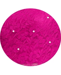 Dyed, Embellished, Self Design Lucknow Chikankari Net Saree (Pink) #JustHere - Shocking Pink