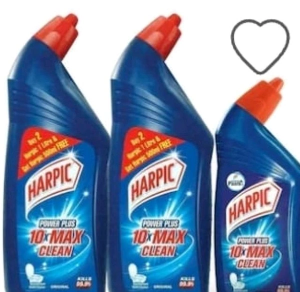 HARPIC Toilet Cleaner (2x1L) + 500ml FREE