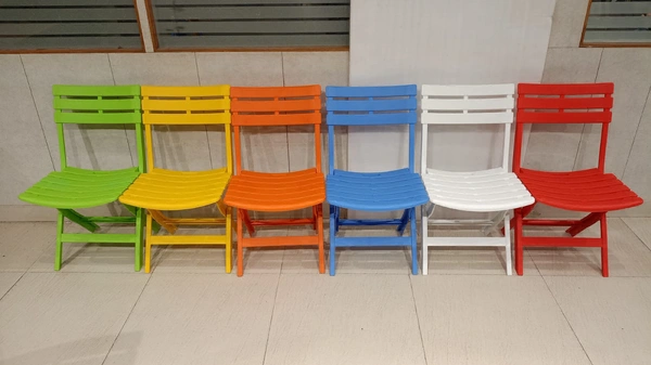 Divine Plastic Folding Chair  - Black