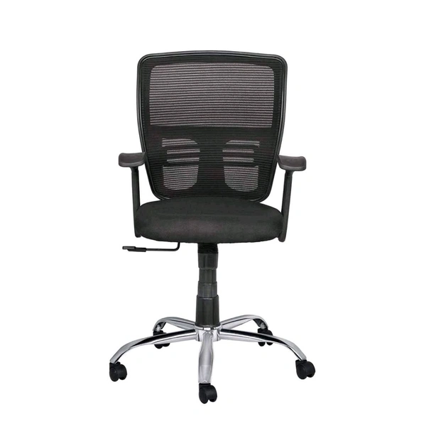 MANGO BLOSSOM ARIZONA MID BACK MESH OFFICE CHAIR BLACK - Black
