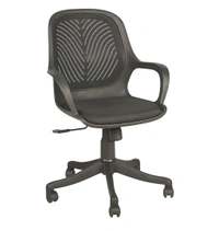 MANGO BLOSSOM VALLEY MID BACK MESH OFFICE CHAIR BLACK - Black