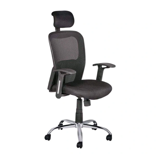 MANGO BLOSSOM ANTIGUA HIGH BACK MESH OFFICE CHAIR BLACK - Black