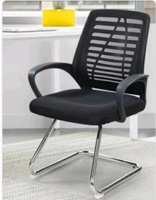 MANGO BLOSSOM ONTERIO MID BACK VISITOR MESH OFFICE CHAIR BLACK - Black