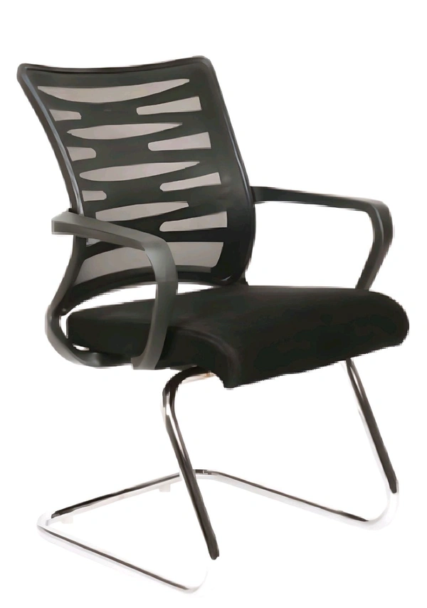 MANGO BLOSSOM DOME MID BACK VISITOR MESH OFFICE CHAIR BLACK - Black