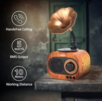 Eenfnety™ PREPAID Artis BT12 Classic Retro Wireless BT Speaker with FM/USB/PREPAID Only AUX in & Hands Free Calling (5W RMS Output) PCENF5280