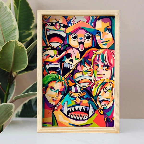 One Piece Pop Art Wooden Wall Art