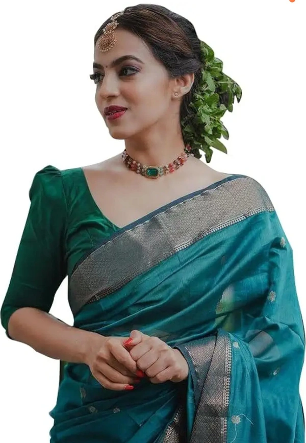 Avantika Fashion Women's Kanjivaram Soft Pure Silk Banarasi Sarees With Blouse Piece