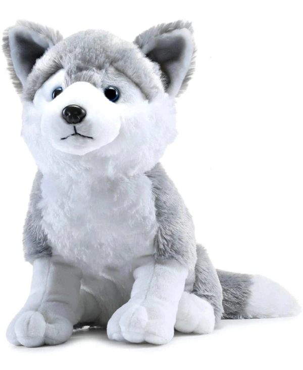 Webby Big Size Plush Husky Dog Stuffed Animal Soft Toy, Gifts For Kids And Adult 40cm (