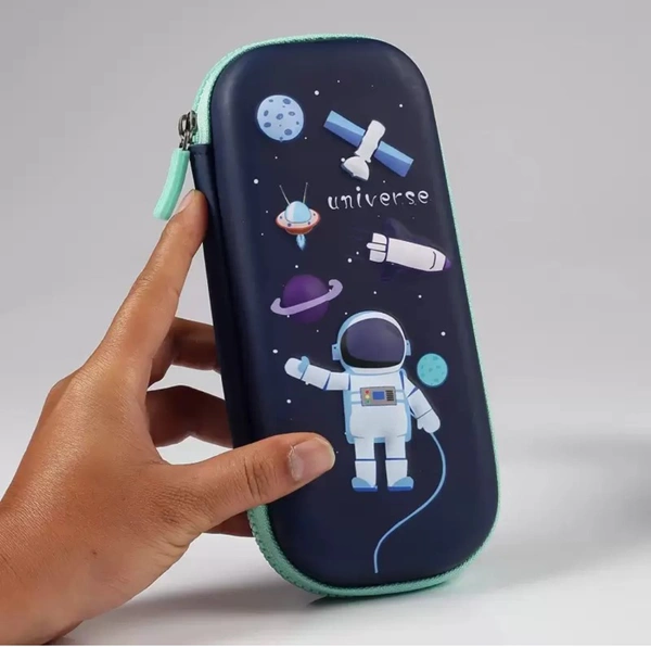 Adoere 3D Space Astronaut Theme Pencil Case Stationary Organiser Box For School Classes