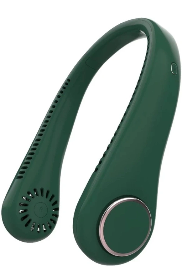 Kalashree Stores Portable Neckfan, Handsfree, Wearable Bladeless Fan SD-01 Rechargeable Fan (Green)