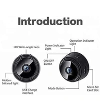 SONATA GOLD HD Mini Camera Wireless WiFi 1080P Home Security Nanny IP Ball Cam with Motion Detection Night Vision Wireless Cameras
