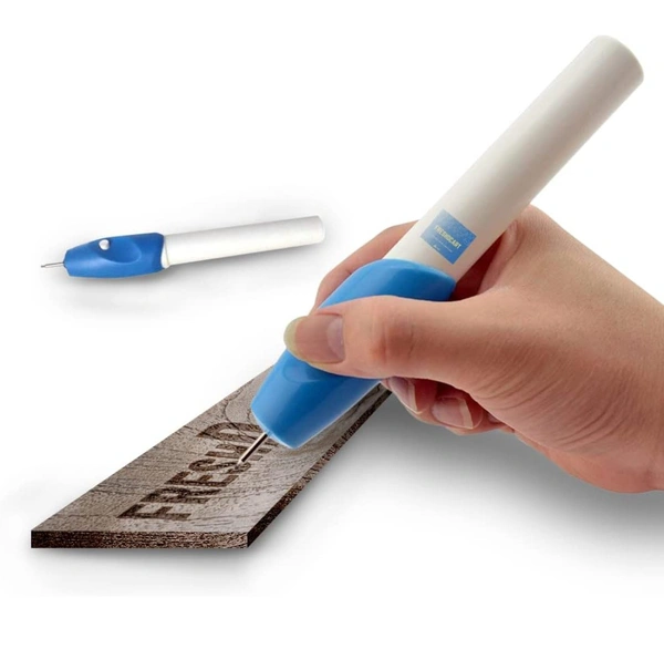 FreshDcart Power Engraving Pen Etching Carving Name Engrave It Electric Machine with Extra Tool Nib for Jewellery and All Glass Metal Plastic Wood (FDC-12A)