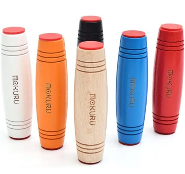 ANAB GI Fidget Toys Flipo Flip Desk Kinetic Skills Toys Decompression Wooden Stick Anti Stress Artifact Flip Stick Portable Wood Wooden Amazing Desk Toy Release Anxiety Attention Stress adult Toy (Set of 1) Colour Assoted