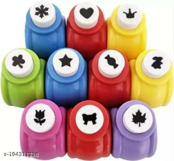 CASSAVA� Set Of 6 Craft Punching Machine For Art Craft Multi Shape & MultiColor Best Art Craft Punch For Kids