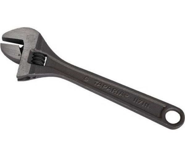 Taparia 1171-8/1171N-8 205mm Steel Single Sided Adjustable Spanner Wrench (Grey)