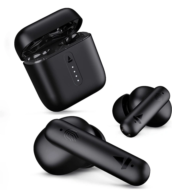 boAt Airdopes 141 Bluetooth TWS Earbuds with 42H Playtime,Low Latency Mode for Gaming, ENx Tech, IWP, IPX4 Water Resistance, Smooth Touch Controls(Bold Black)