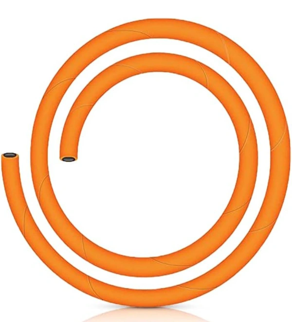 Prestige 1.5M LPG Rubber Hose Pipe with Reinforced Steel Wire, ISI Certified (Orange)4%off