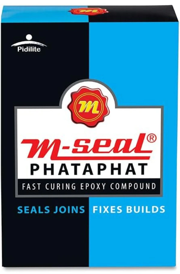 Pidilite M-Seal Phataphat Fast Curing Epoxy Compound Putty Sealant Adhesive For Leakage, Bonding, Gap Filling and Repairing (90 Grams) Pack Of 10