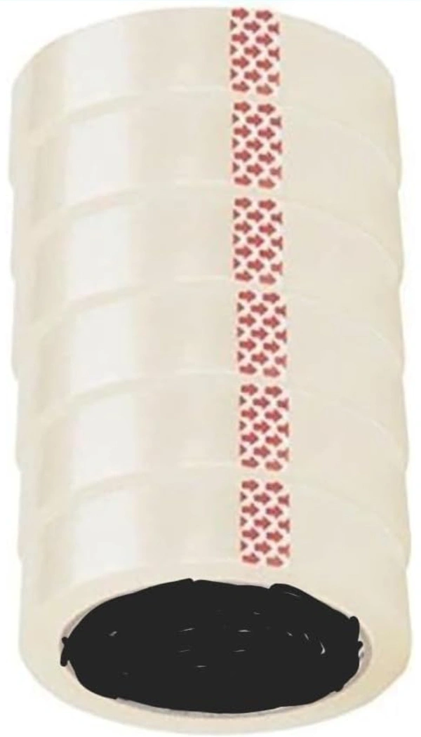 Transparent Cello Tape 1 Inch 65 Meter - Pack of 10 Pieces