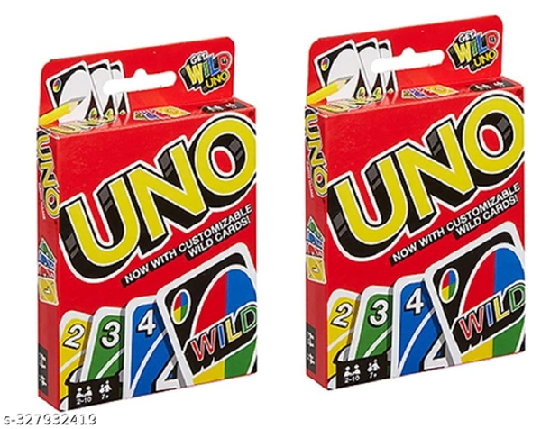 Stylish Kids Playing Cards UNO Pack Of 2