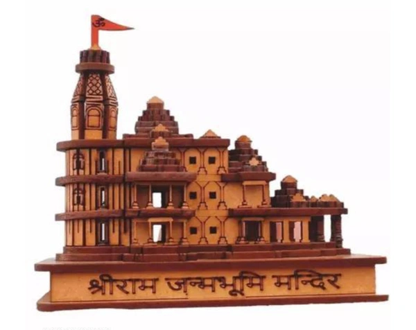 Shree Ram Ayodhya Mandir 3D Model with Glossy PolishName:  Shree Ram Ayodhya Mandir 3D Model with Glossy PolishMaterial: WoodenType: God IdolProduct Length: 7 Product Height: 12 Product Breadth: 11 Net Quantity (N): 1Country of Origin: India