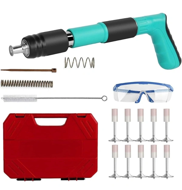 Nail Wall Fastening PCENF5332 Tool Portable Mini Nail Shooting Machine with 10 Nails Lightweight and Efficient Household Woodworking Tool Nail Wall Fastening Tool A Tool For Drilling Up A Wall24%off