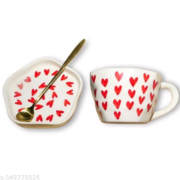 Stylo Cups, Mugs & Saucers PCENF5337 *Material: CeramicType: Cup with SaucerProduct Breadth: 15 CmProduct Height: 10 CmProduct Length: 15 CmNet Quantity (N): Pack Of 2Dispatch: 2 Days*Proof of Safe Delivery! Click to know on Safety Standards of Delivery Partners- https://ltl.sh/y_nZrAV3