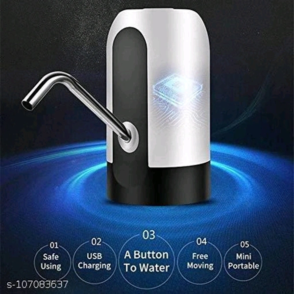 Water Dispenser PCENF5401 PumpName: Water Dispenser PumpProduct Name: Water Dispenser PumpMaterial: PlasticCapacity in L: 0.5Net Quantity (N): Pack of 1CONVENIENCE : No heavy lifting of water cans & hence ideal for women/ senior citizens. CONVENIENCE : No heavy lifting of water cans & hence ideal for women/ senior citizens. INNOVATIVE: waterproof silicon capped 