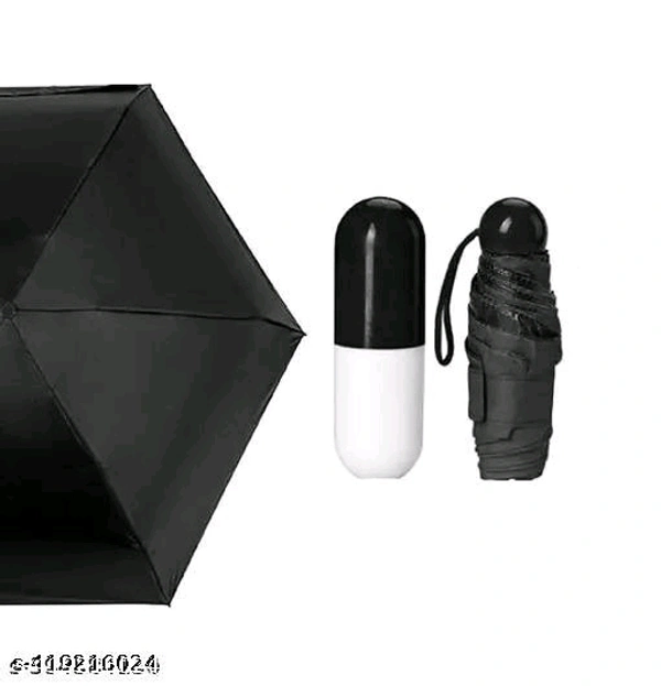 Trendy PCENF5431 Portable Ultra Light Mini capsule Umbrella 5 Fold for Rain and UV Protection |Easy to handle|(Multicolour)Name: Trendy Portable Ultra Light Mini capsule Umbrella 5 Fold for Rain and UV Protection |Easy to handle|(Multicolour)Material: PolyesterNo. of Folds: 4Pattern: SolidNet Quantity (N)