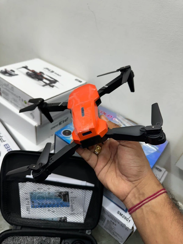 E88 Pro Dual Camera Drone  - Red, Standard