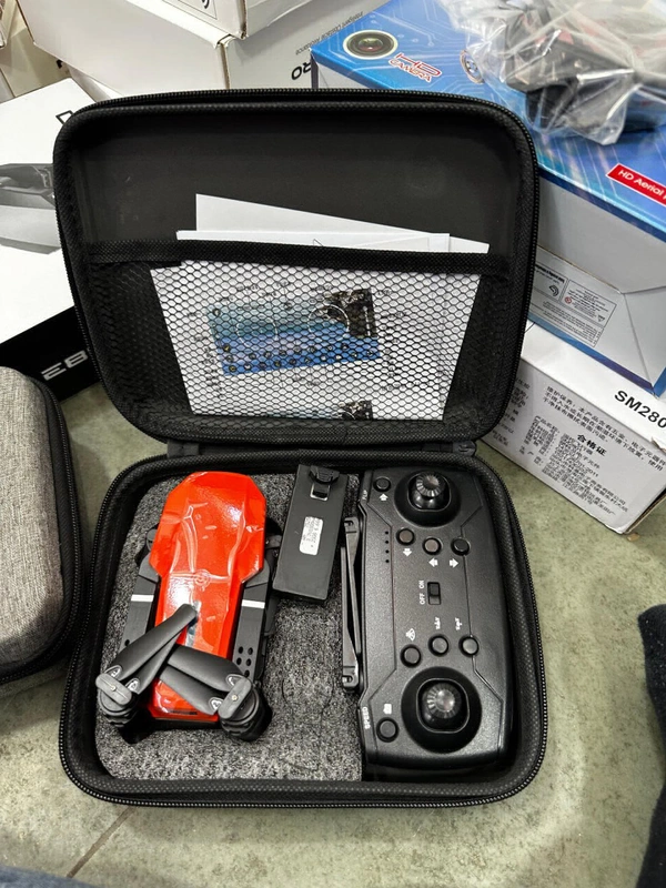 E88 Pro Dual Camera Drone  - Red, Standard
