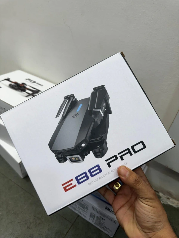 E88 Pro Dual Camera Drone  - Red, Standard