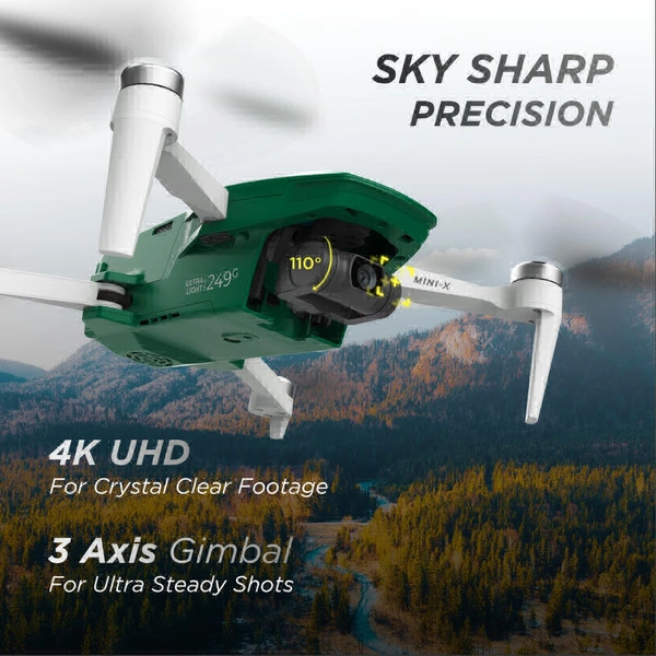 IZI Mini X Nano Fly More Combo 4K Camera Drone UHD 20MP Sony CMOS - MINI-X Standalone