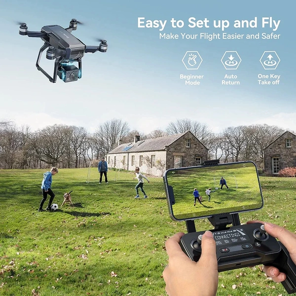 Sky High Foldable 4K Drone with Brushless Motor Inbuilt