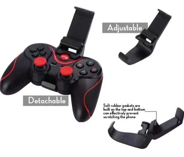 X3 Wireless Bluetooth Gamepad For Android/Windows/Smart TV/Smart Box (All Games Support  - Black, Large, Gaming