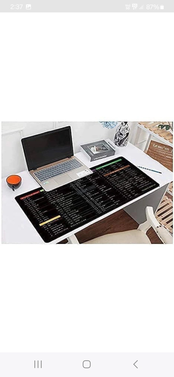 Gokich Keyboard Pad Shortcut Key Mousepad(multicolor) - Black