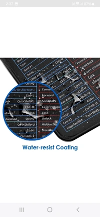 Gokich Keyboard Pad Shortcut Key Mousepad(multicolor) - Black