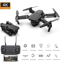 E88 Black -Foldable-Toy-Drone-with-HQ-WiFi-Camera-Remote-Control-for-Kids-Quadcopter-with-Gesture-Selfie-Flips-Bounce-Mode-App-One-Key-Headless-STAR-Mode-functionality43%off - Black