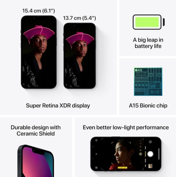 iPhone 13 256gb (Midnight) - Dorado