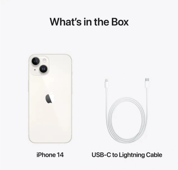 iphone14 128gb (Starlight)  - Starlight