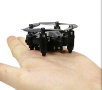 Leadingstar DH800 RC Drone Mini Foldable Mode Quadcopter 4 Channel Gyro Aircraft with Watch Type Remote Controller - Black