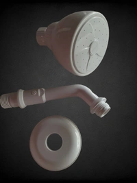 WATERTEC SHOWER 5A - 150MM, White