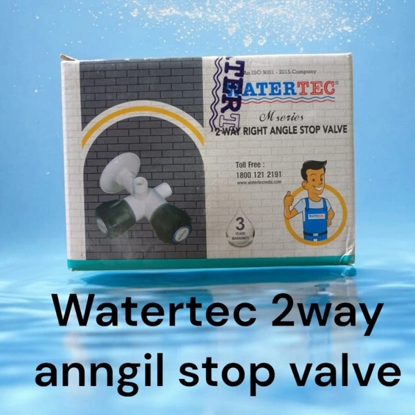 WATERTEC 2WAY ANGLE VALVE - 150MM, White