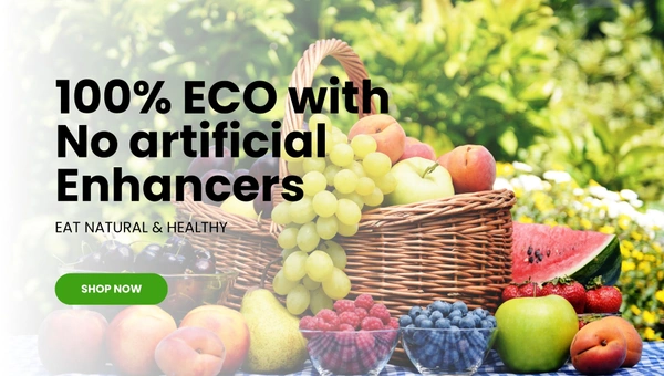 100% Eco & No artificial enhancers