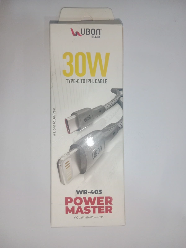 UBON I Phone Data Cable  - Black