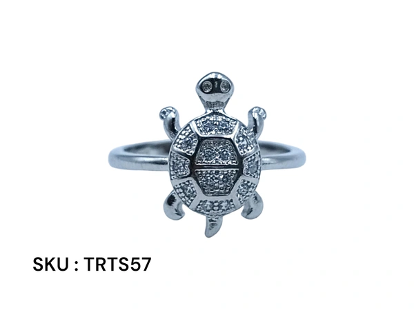 Avani Jewellers Silver Tortoise Fancy Ring - 2.89, 14