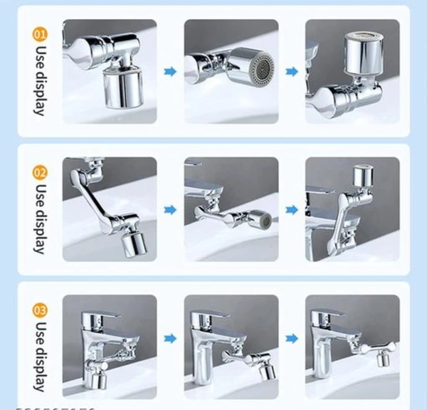 1080° Rotating Faucet Water Outlet Modes.
